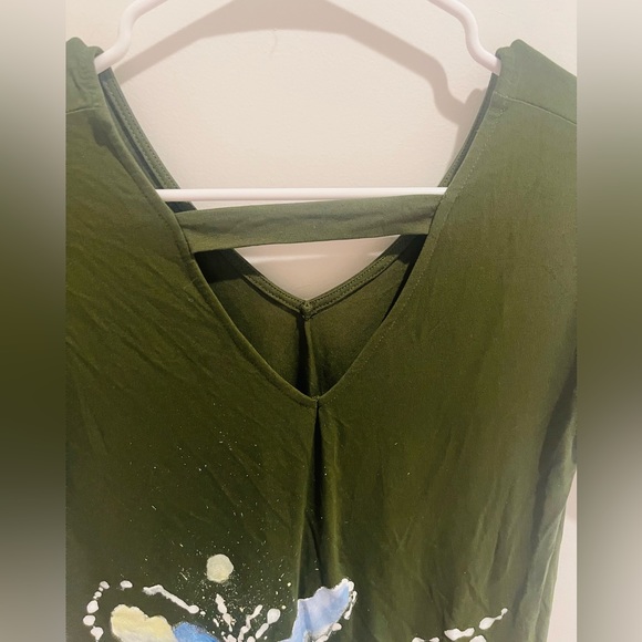 Spring mini green dress - Picture 5 of 5